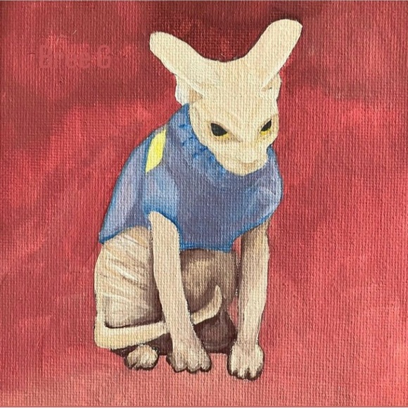 NEW ‘MAD SPYNX IN A SWEATER’ MEME CAT ART PRINT - Picture 11 of 16